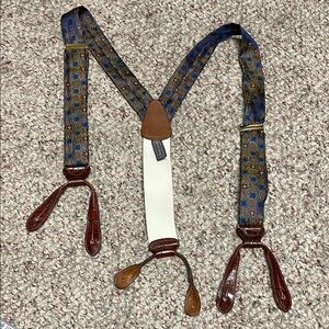 Trafalgar silk and leather Men's  Suspenders